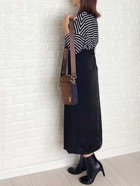 「ボーター」｜SHOさん（レディース・165cm）の秋コーディネート