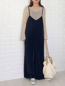 「SALON（サロン）のアイテム」を使った、SHOさん（レディース・165cm）の秋コーディネート