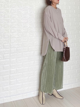 ランダムプリーツドローストリングパンツ の人気ファッションコーディネート Wear