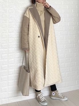 「EMMA  CLOTHES」｜「アイテム（スウェット）」を使った、SHOさん（レディース・165cm）の秋コーディネート