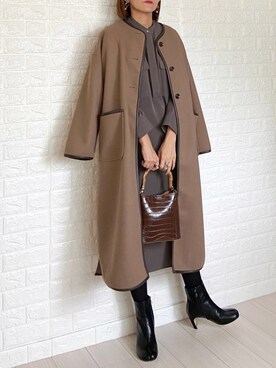 「4youstory（フォーユーストーリー）のアイテム（ワンピース）」を使った、SHOさん（レディース・165cm）の秋コーディネート