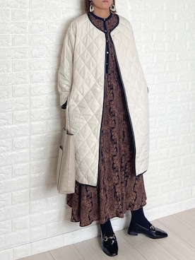 「socolla（ソコラ）のアイテム（その他アウター）」を使った、SHOさん（レディース・165cm）の秋コーディネート