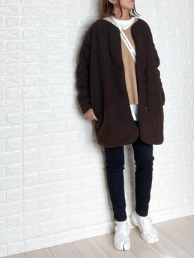 「La-gemme（ラジェム）のアイテム（その他アウター）」を使った、SHOさん（レディース・165cm）の秋コーディネート
