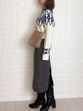 SHOさん（レディース・165cm）の冬コーディネート