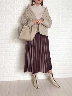 「muure（ミュール）のアイテム」を使った、SHOさん（レディース・165cm）の冬コーディネート