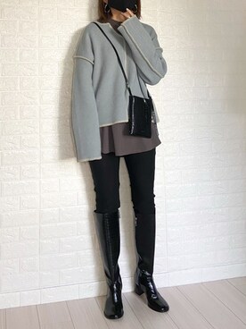 SHOさん（レディース・165cm）の冬コーディネート