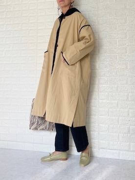 「パイピングコート」｜「アイテム（その他シューズ）」を使った、SHOさん（レディース・165cm）の冬コーディネート