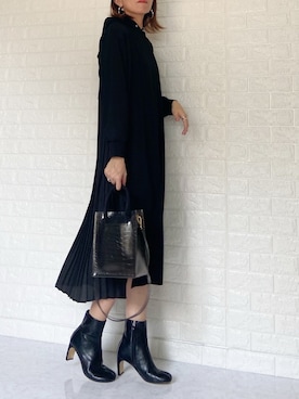 「socolla（ソコラ）のアイテム（ワンピース/ドレス）」を使った、SHOさん（レディース・165cm）の春コーディネート