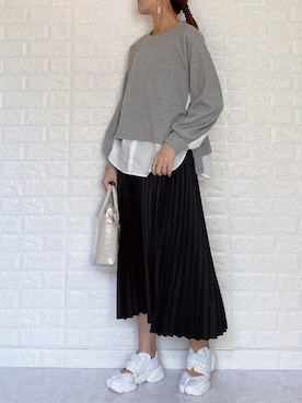 「socolla（ソコラ）のアイテム（トップス）」を使った、SHOさん（レディース・165cm）の春コーディネート