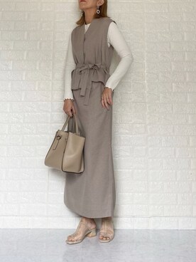 SHOさん（レディース・165cm）の春コーディネート