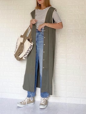 「Happy John（ハッピージョン）のアイテム（ワンピース/ドレス）」を使った、SHOさん（レディース・165cm）の春コーディネート