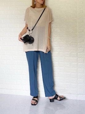 「VACANCY（ヴァカンシー）のアイテム（アクセサリー）」を使った、SHOさん（レディース・165cm）の春コーディネート