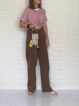 「UNIQLO U」｜SHOさん（レディース・165cm）の夏コーディネート