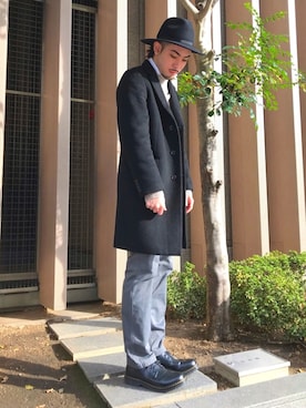 「Sense of Grace（センスオブグレース）のアイテム」を使った、RYOGAさん（メンズ・185cm）の秋コーディネート