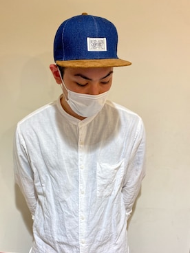 「無（ム）のアイテム」を使った、RYOGAさん（メンズ・185cm）の夏コーディネート