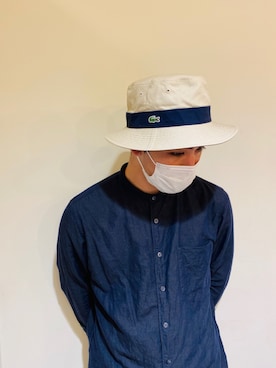 「無（ム）のアイテム」を使った、RYOGAさん（メンズ・185cm）の夏コーディネート
