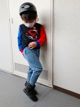 「BELL（ベル）のアイテム」を使った、YUNOSUKEさん（キッズ・110cm）の春コーディネート
