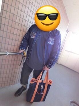 「東洋エンタープライズ（トーヨーエンタープライズ）のアイテム（ブルゾン）」を使った、エフタ a.k.a. Raizo-Kunさん（メンズ・173cm）の春コーディネート