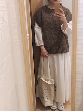 「miniyu（ミニュウ）のアイテム（ワンピース/ドレス）」を使った、O...＊さん（レディース・151cm）の秋コーディネート