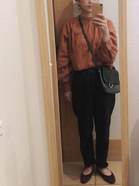 「秋のマイ旬スタイル」｜「アイテム（バレエシューズ）」を使った、O...＊さん（レディース・151cm）の秋コーディネート