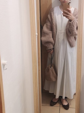 「miniyu（ミニュウ）のアイテム（ワンピース/ドレス）」を使った、O...＊さん（レディース・151cm）の秋コーディネート