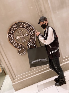「Saint Laurent（サンローラン）のアイテム（パンツ）」を使った、gmrkoutaさん（メンズ・170cm）の冬コーディネート