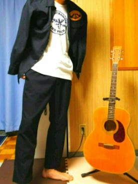 「ハワイ」｜「アイテム（ジャケット/アウター）」を使った、紗也   さん（メンズ・181cm）の秋コーディネート