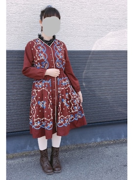 「バツ」｜ひだかれいさん（レディース・154cm）の春コーディネート
