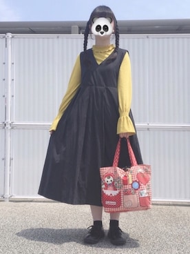 「SWIMMER（SWIMMER）のアイテム（バッグ）」を使った、ひだかれいさん（レディース・154cm）の春コーディネート