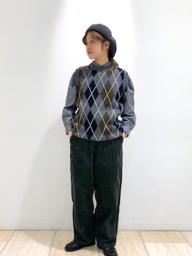 「halo commodity（ハロ　コモディティー）のアイテム」を使った、select shop frncさん（レディース・153cm）の秋コーディネート