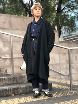 「SETTO（セット）のアイテム（その他アウター）」を使った、select shop frncさん（レディース・153cm）の冬コーディネート