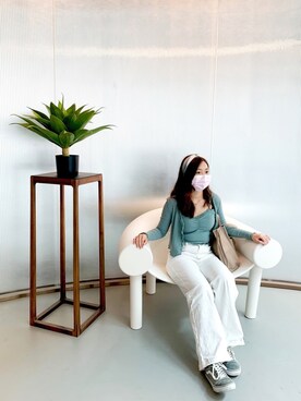 「6IXTY8IGHTのアイテム（トップス）」を使った、bakashinxddさん（レディース・159cm）の春コーディネート