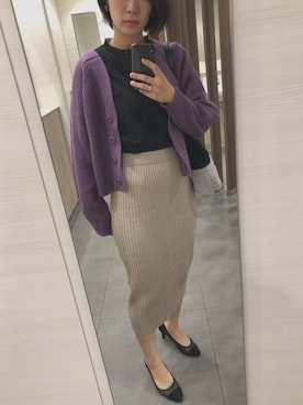 「アイテム（イヤリング）」を使った、tanacoさん（レディース・164cm・20代）の秋コーディネート