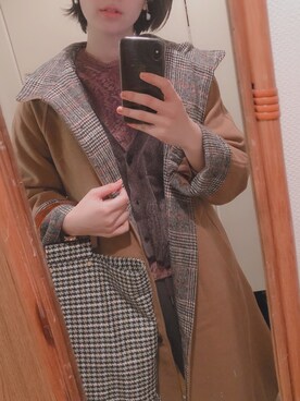 「アイテム（イヤリング）」を使った、tanacoさん（レディース・164cm・20代）の冬コーディネート