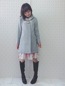「Rose Tiara（ローズティアラ）のアイテム」を使った、eikoさん（レディース・167cm）の冬コーディネート