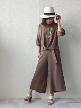 「Rose Tiara（ローズティアラ）のアイテム」を使った、eikoさん（レディース・167cm）の春コーディネート