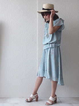 「Rose Tiara（ローズティアラ）のアイテム」を使った、eikoさん（レディース・167cm）の春コーディネート