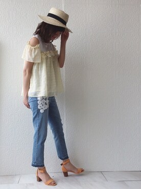 「Rose Tiara（ローズティアラ）のアイテム」を使った、eikoさん（レディース・167cm）の春コーディネート