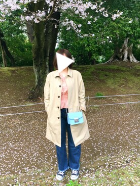 「CONVERSE（コンバース）のALL STAR HI（スニーカー）」を使った、makiさん（レディース・155cm・20代）の春コーディネート