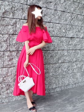 「サマンサタバサ」｜「アイテム（ワンピース/ドレス）」を使った、Meguさん（レディース・157cm）の夏コーディネート