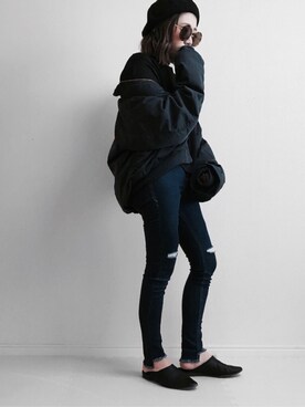 「SpRay（スプレイ）のアイテム（ハンチング/ベレー帽）」を使った、ARIKAさん（レディース・151cm）の春コーディネート