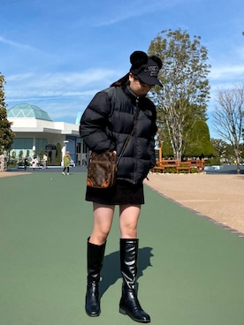 「アイテム（ダウンジャケット/コート）」を使った、nao_da_yoさん（レディース・163cm・10代）の冬コーディネート