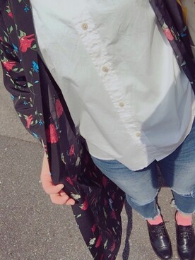 「学校」｜「アイテム（その他アウター）」を使った、hiiichanさん（レディース・168cm）の春コーディネート