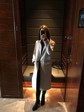 「アイテム（アンダーウェア、シルバー系）」を使った、rosanneさん（レディース・160cm）の冬コーディネート