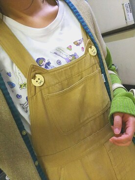 「rivet & surge（リベットアンドサージ）のアイテム（オールインワン・サロペット）」を使った、よくねるさん（レディース・165cm）の春コーディネート