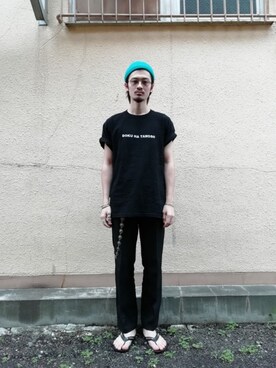 上野翼寛さん（メンズ・181cm）の夏コーディネート