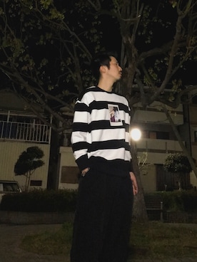 「N°21（ヌメロ ヴェントゥーノ）のアイテム（トップス）」を使った、とんととさん（メンズ・175cm）の春コーディネート