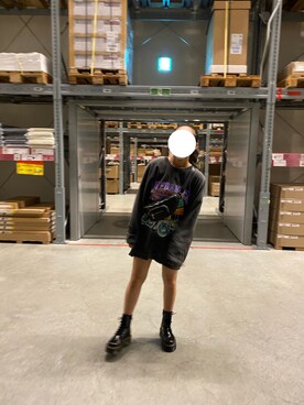 「Dr. Martens（ドクターマーチン）のDr.Martens/ドクターマーチン/JADON POLISHED SMOOTH（ブーツ）」を使った、kokona さん（レディース・150cm）の秋コーディネート