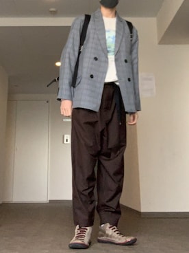 「G.O.C（ジーオーシー）のアイテム（テーラードジャケット）」を使った、だいさん（メンズ・180cm）の秋コーディネート