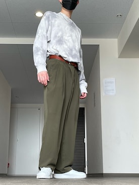 「MONKEY TIME（モンキータイム）のアイテム（スウェット）」を使った、だいさん（メンズ・180cm）の夏コーディネート